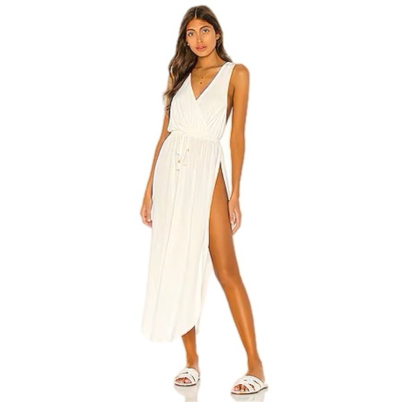 L*Space Kenzie Cover Up Dress In Cream Size M